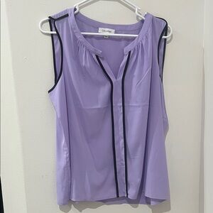 Calvin Klein Lavender Sleeveless Blouse